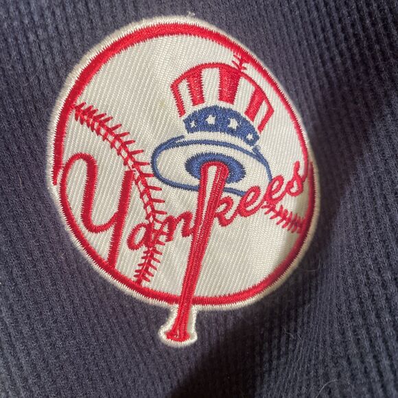 Stitches New York Yankees Jacket Mens XL Blue Full Zip Long Sleeve  Hoodie MLB - Picture 6 of 7